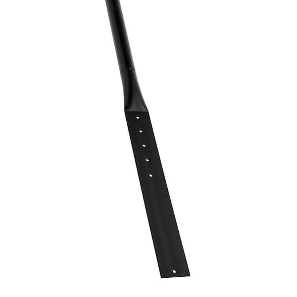 SKYSHALO Cast Iron Sign Post, 4 ft. Portable Heavy Duty Steel Post Sign Holder with Hard Plastic Base and Wheels, U-Channel Stand