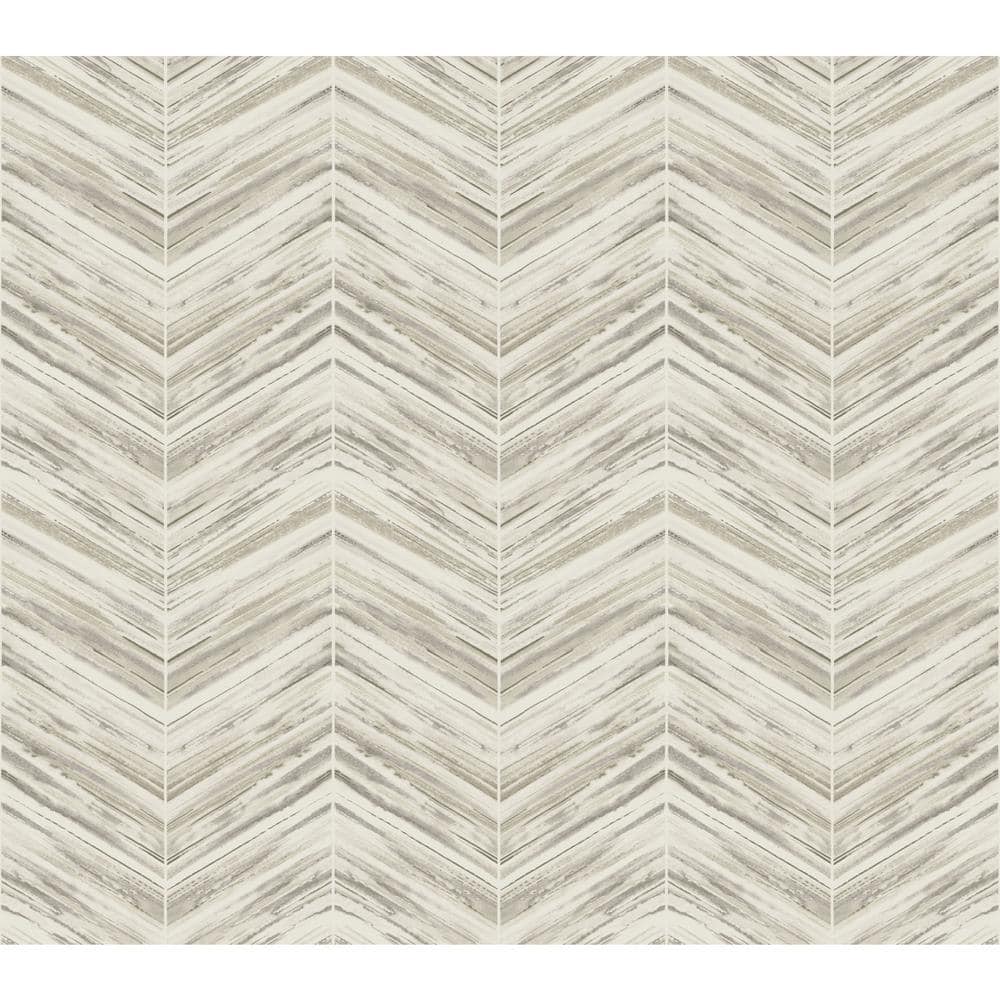 Cream Chevron Pre-pasted Washable Wallpaper Roll