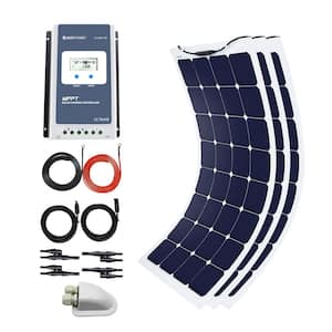 330-Watt Flexible Monocrystalline OffGrid Solar Power Kit with 3 x 110-Watt Solar Panel, 40 Amp MPPT Charge Controller