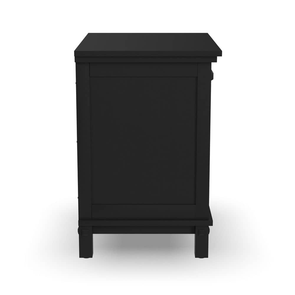 Oak Park Classic Black Mahogany Nightstand with Drawer