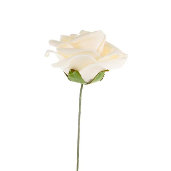 2 Bunches 14.4 ft of Cream White Artificial Silk Rose Vines Hanging Fo –  FiveSeasonStuff