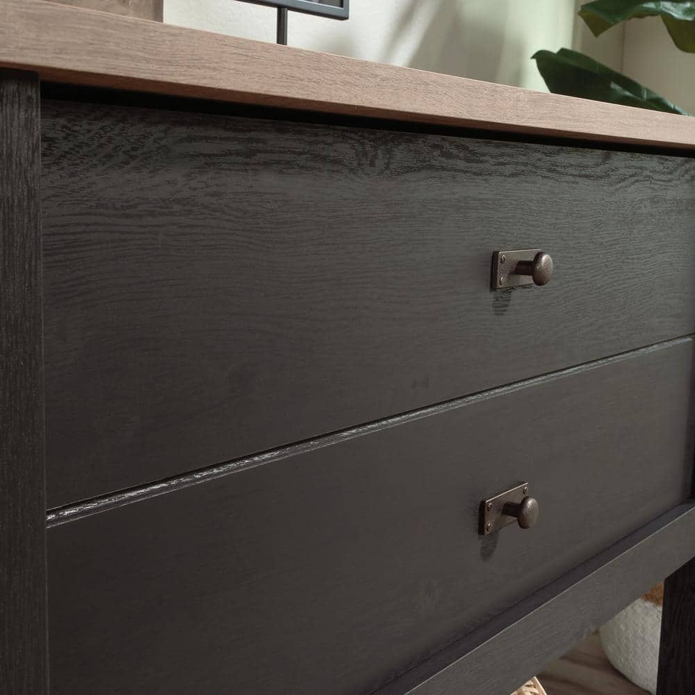 Raven Oak 1-Drawer Lateral File Cabinet with Shelf