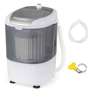 5.5 lbs. 0.6 cu. ft. Top Load Washer Portable Mini Compact Washing Machine in Gray Dryer Gravity Drain