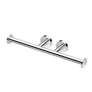 Glam Double Toilet Paper Holder in Polished Nickel