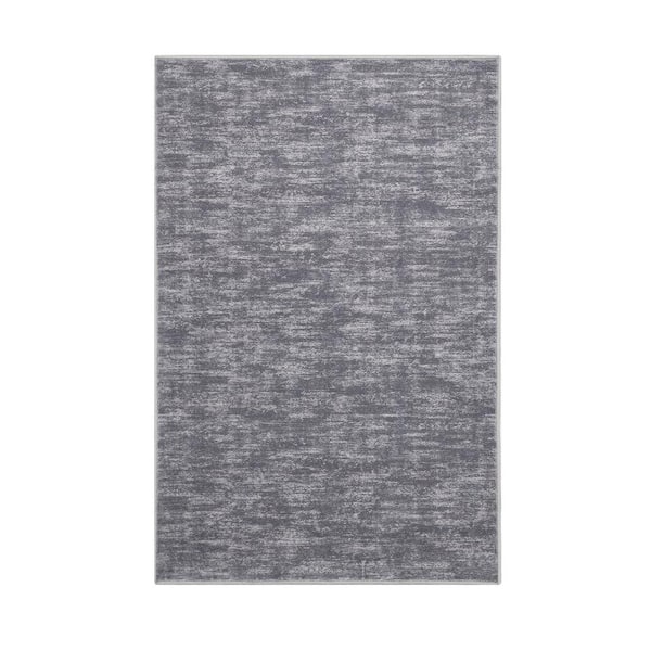 Garvee Gray 4 ft. x 6 ft. Solid Contemporary Indoor Area Rug
