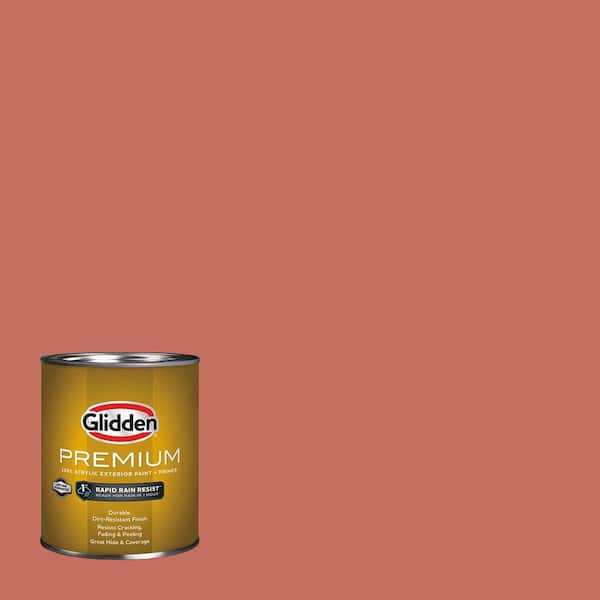 Glidden Premium 1 qt. PPG1191-6 Cajun Spice Satin Exterior Latex