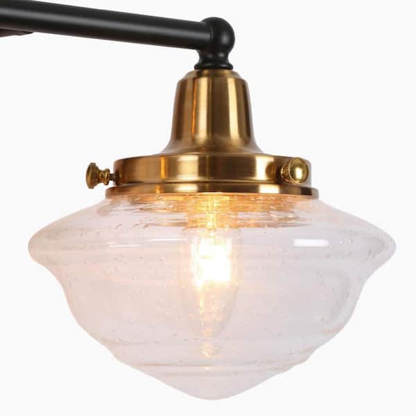 Zevni Modern 16.5 in. 2-Light Black Bathroom Vanity Light