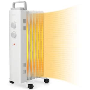 1500-Watt Oil Filled Space Heater Electric Oil Radiant Heater with Safety Protection