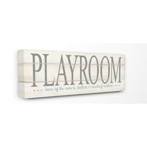 13 in. x 30 in. "Playroom Home Of Mischief Makers" by Stephanie Workman Marrott Printed Canvas Wall Art