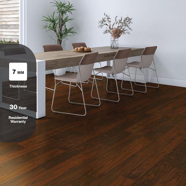 Antigua Mahogany 7 mm T x 8 in. W Laminate Wood Flooring (23.9 sqft/case)