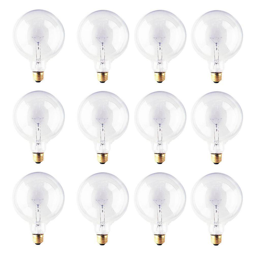 25-Watt Warm White Light G40 (E26) Medium Screw Base Dimmable Clear Incande