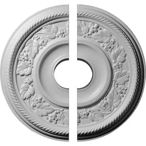 16-1/8 in. x 3-1/2 in. x 3/4 in. Tyrone Urethane Ceiling Medallion, 2-Piece (Fits Canopies up to 6-3/4 in.)