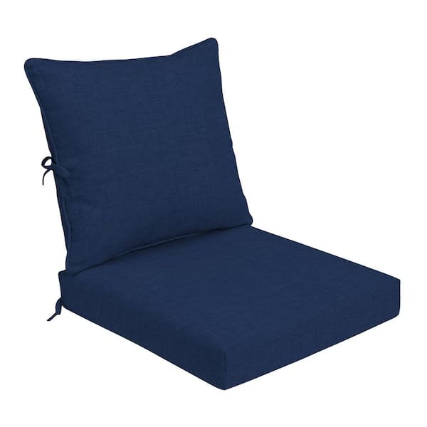 ARDEN Foam Outdoor Deep Seat Cushion Set 24 x 24 Made with ProFoam Rain-Proof Fade Resistant Sapphire Blue Leala