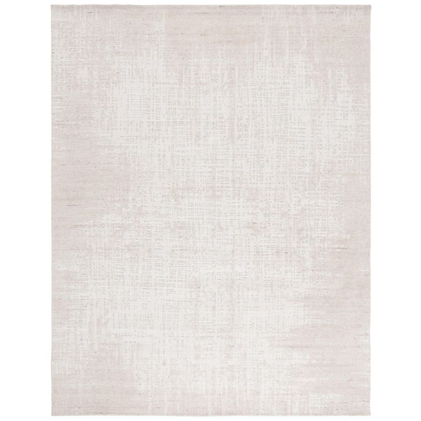 Mirage 8 ft. x 10 ft. Ivory/Beige Distressed Striped Area Rug