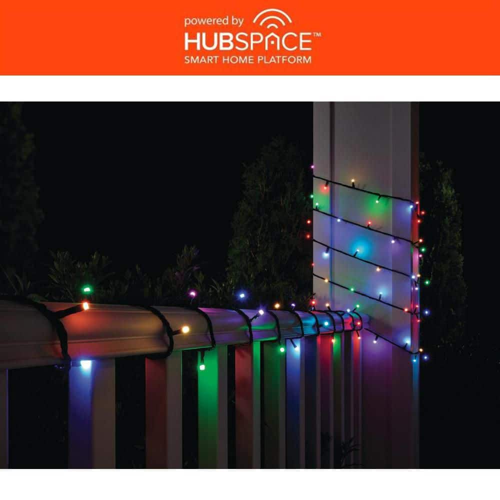 Hampton Bay 100-Light 40 ft. Indoor/Outdoor Plug-In Integrated LED