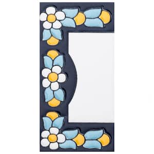 Sevillano Flora Address Accents Edge 2-1/8 in. x 4-3/8 in. Ceramic Wall Tile (0.07 sq. ft./Each)