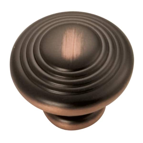 HICKORY HARDWARE Deco 1-1/4 in. Oil-Rubbed Bronze Cabinet Knob