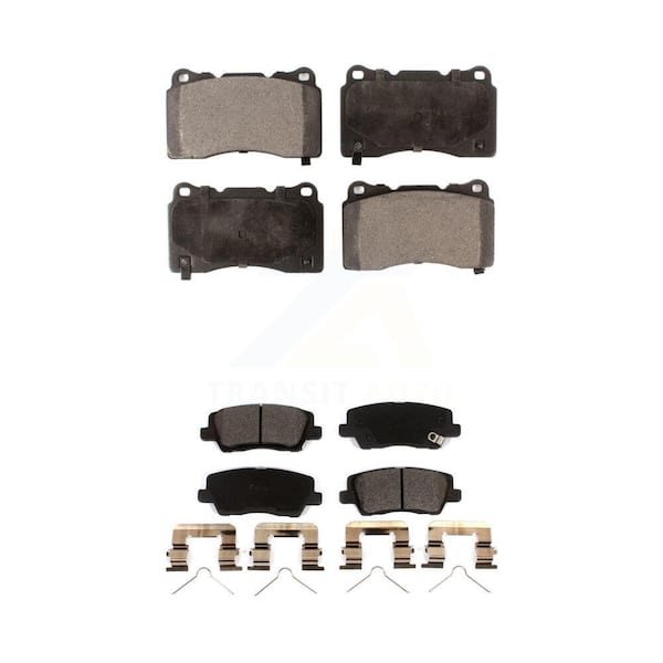 TEC Front Rear Ceramic Brake Pads Kit For Cadillac CTS ATS KTC-100637