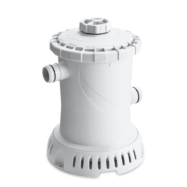 Funsicle 600 Gallon Cartridge Filter Pump System for Above Ground Pool, White