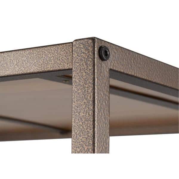 Bronze Anthracite 5-Tier Adjustable Bamboo Shelving Unit