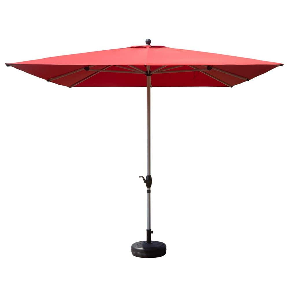 11 ft. x 6 ft. Rectangular Aluminum Market Patio Umbrella in Red price history on PriceWatchPro