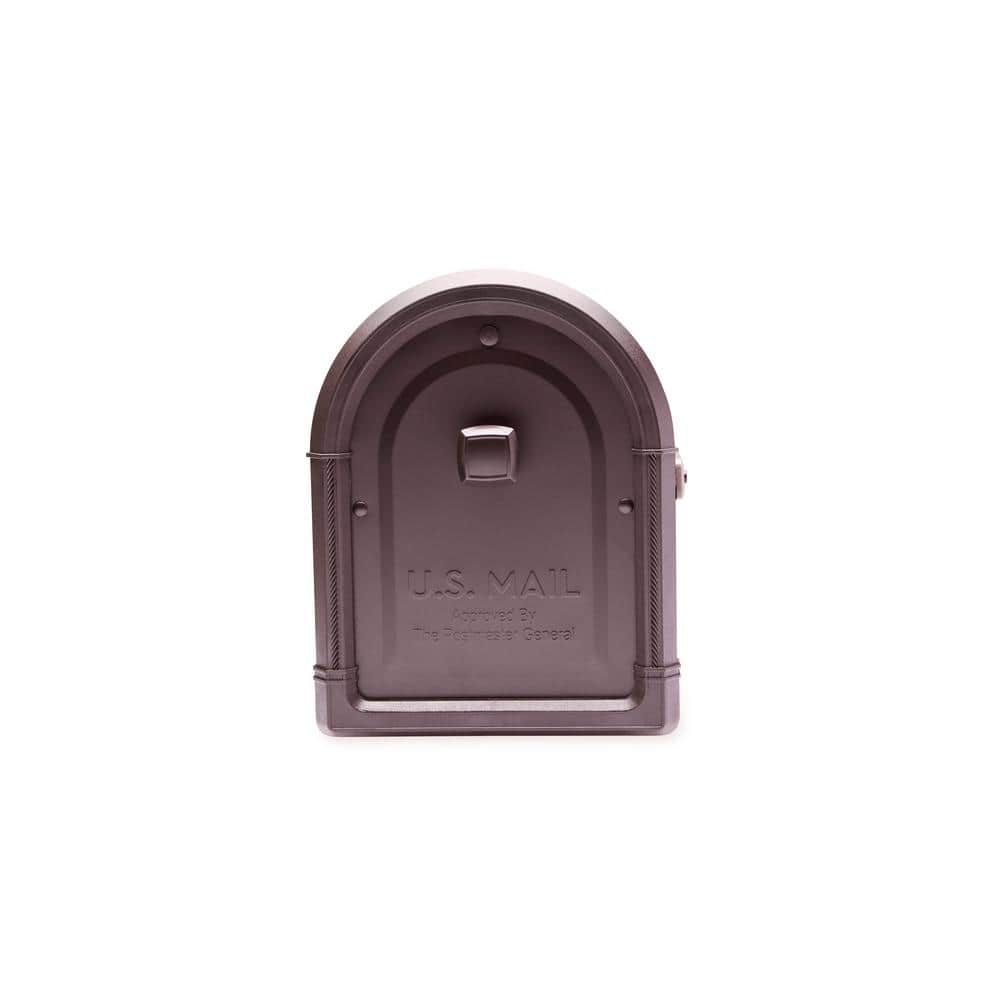 Roxbury Rubbed Bronze Aluminum Post Mount Mailbox
