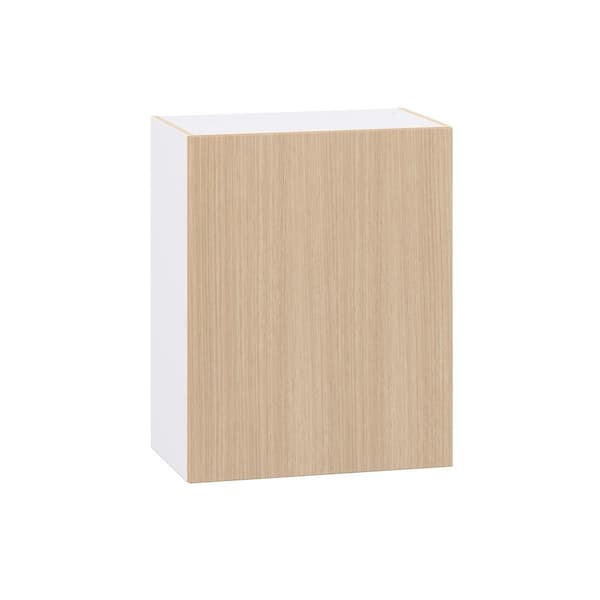 Timberline Mojavi Oak Slab Assembled Wall Kitchen Cabinet (24 in. W x 30 in. H x 14 in. D)