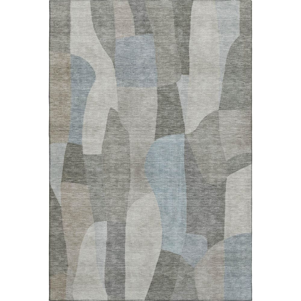 Mayfield Premium Machine Washable Abstract AMF2376 Taupe 5 ft. x 7 ft. 6 in. Area Rug price history on PriceWatchPro