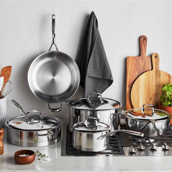 DEMEYERE Atlantis 7 Stainless Steel 10 piece Cookware Set 1010353