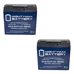 12V 22AH GEL Battery Replacement for AC Delco M1924 - 2 Pack