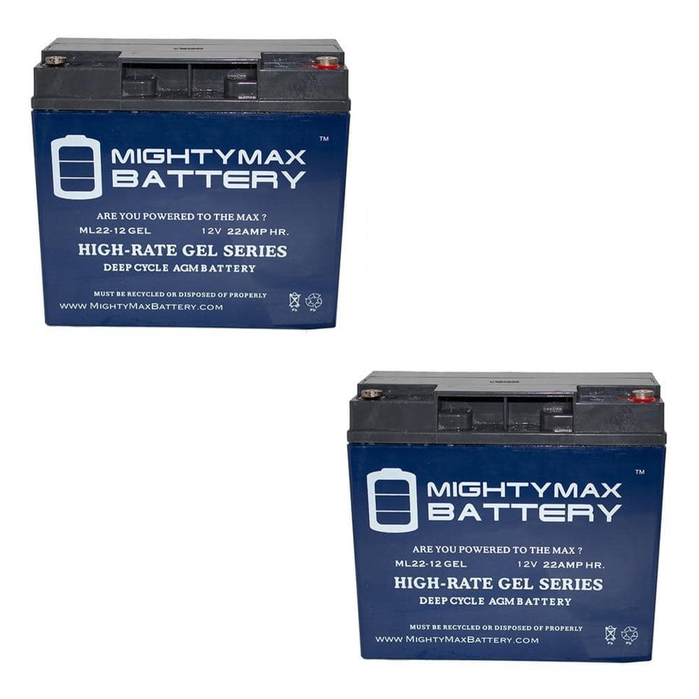 12V 22AH GEL Battery Replacement for Jumper Pack Booster Box - 2 Pack price history on PriceWatchPro