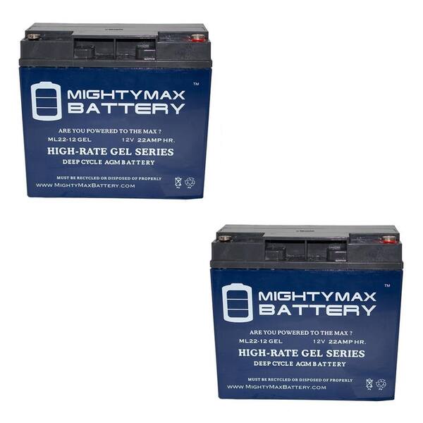 MIGHTY MAX BATTERY 12V 22AH GEL Replacement Battery for Golden