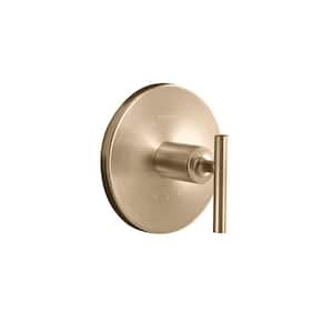 Purist 1-Handle Wall Mount Thermostatic Valve Trim Kit in Vibrant Brushed Bronze (Valve Not Included)