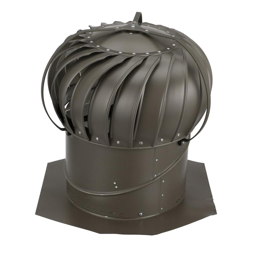 14 in. Weatherwood Aluminum Externally Braced Wind Roof Turbine