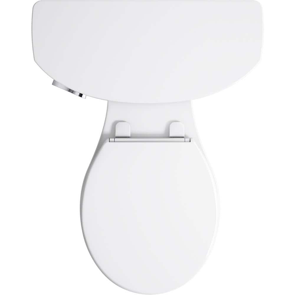 White Round Two-Piece High Efficiency Toilet
