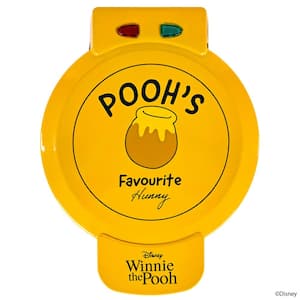 Disney 900-Watt Winnie the Pooh Yellow American Round Waffle Maker