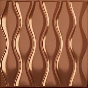 19 5/8 in. x 19 5/8 in. Ariel EnduraWall Decorative 3D Wall Panel, Copper (12-Pack for 32.04 Sq. Ft.)