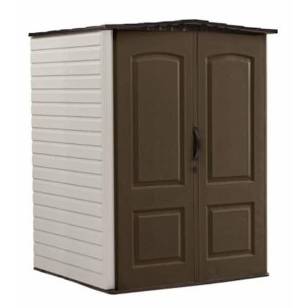 4 ft. 4 in. W x 6 ft. 5 in. H x 4 ft. 7 in. D Medium Vertical Resin Shed