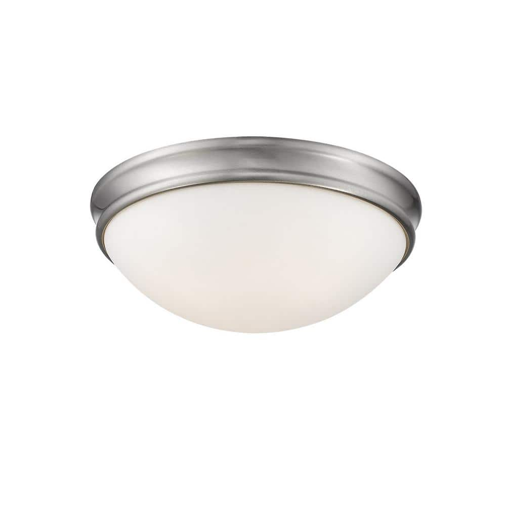 Reviews for Millennium Lighting 14 in. Wide 3-Light Brushed Nickel ...