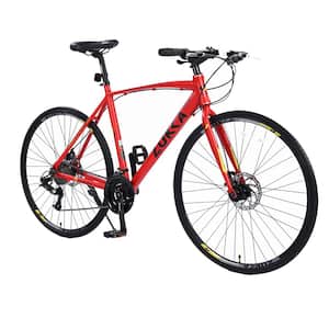 28 in. Brake Bicycle For Men Women's City Bicycle Red