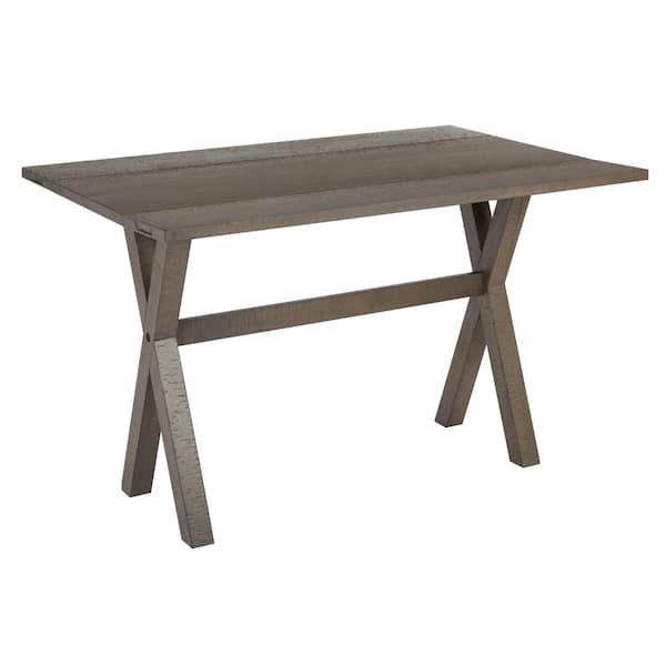 OSP Home Furnishings McKayla Distressed Washed Grey Flip Top Table