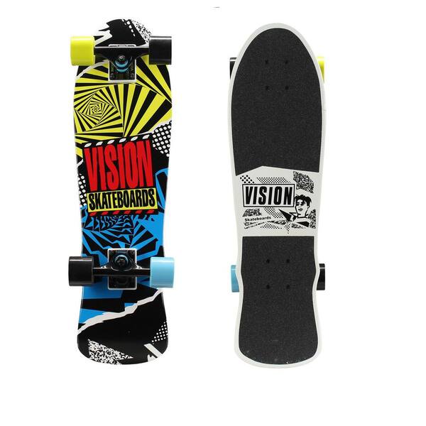 Vision 28 in. Mini Cruiser Skateboard in Hot Mess Graphic