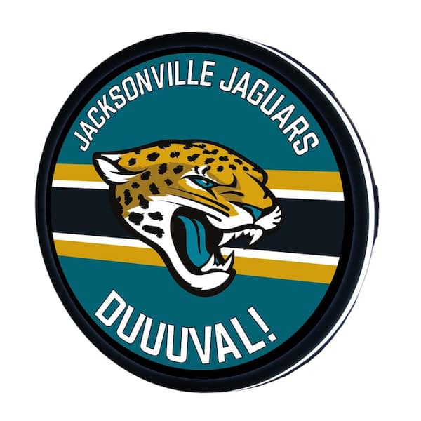 Evergreen Jacksonville Jaguars 15 in. Round Plug-in LED Lighted Sign