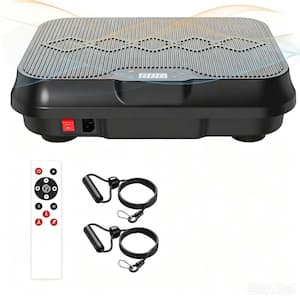 Vibration Plate Exercise Machine, Whole Body Workout Vibration Fitness Platform with Remote Control, Resistance Bands