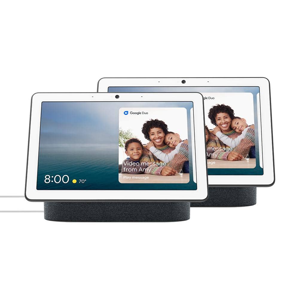 Google Nest Hub Max in Charcoal (2-Pack) VBGA02485 - The Home Depot