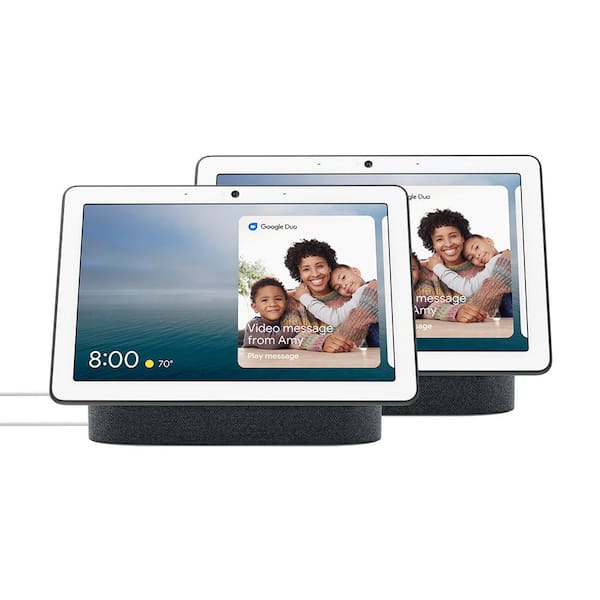 Google Nest Hub Max in Charcoal (2-Pack)