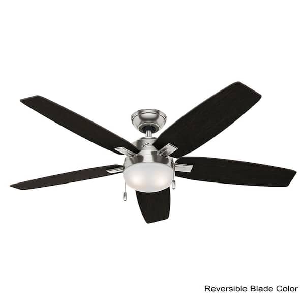Home Depot Hunter Ceiling Fans Hunter Ocala 52 In Led Indoor Outdoor Noble Bronze Ceiling Fan