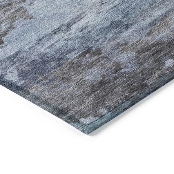 Chantille Machine Washable Indoor/Outdoor Abstract ACN2075 Blue 2 ft. 3 in. x 7 ft. 6 in. Runner Rug