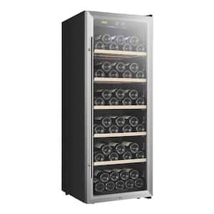 Single Zone Wine Cooler 20 in. 69 Bottle Freestanding Cellar Cooling Unit in Stainless Steel