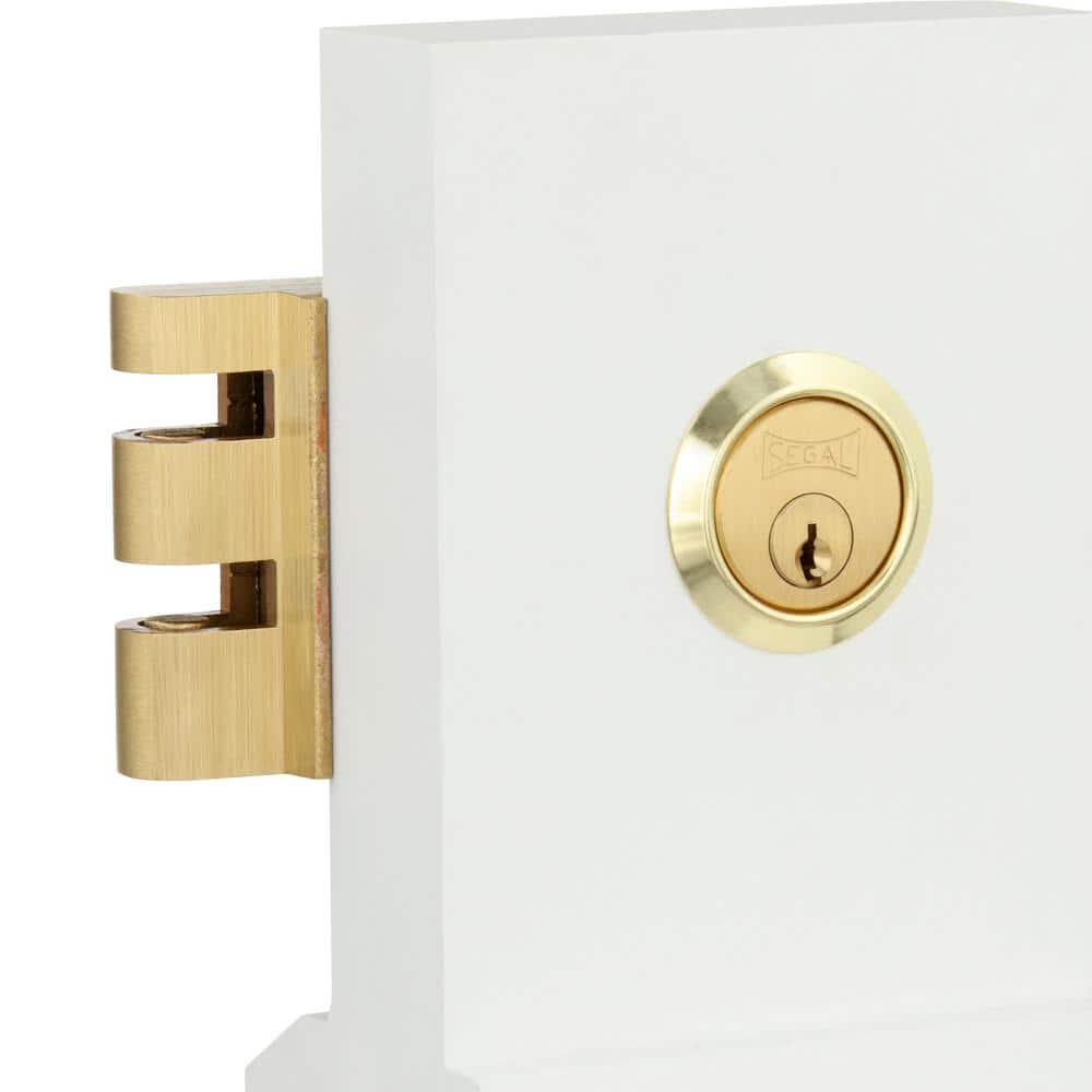 Brushed Brass Double Cylinder Deadbolt for Indoor and Outdoor Use